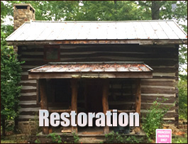 Historic Log Cabin Restoration  Buhl, Alabama